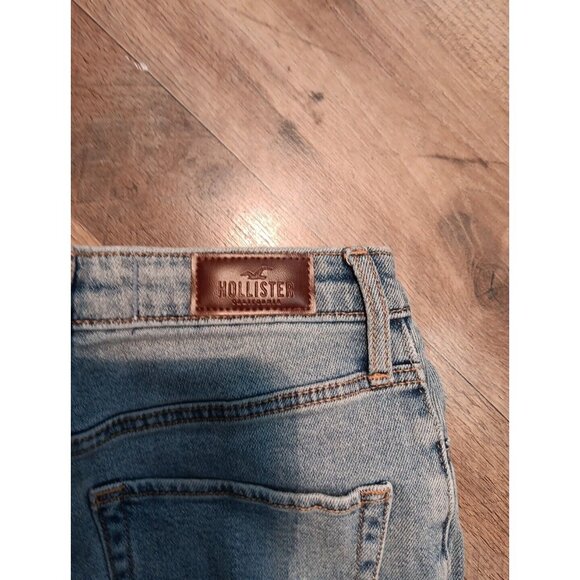 Hollister 90sJeans Womens Distressed Embroided High Rise Dad‎ Jean Stretch Denim - Picture 11 of 12